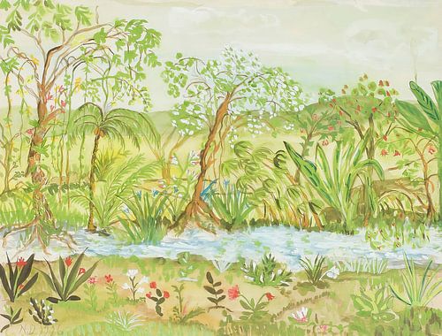 Nils Dardel - Exotic Landscape (1926)