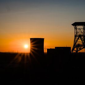 Sonnenuntergang am Schachtbock von Lies Callemeyn