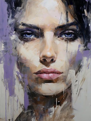 Modernes abstraktes Porträt