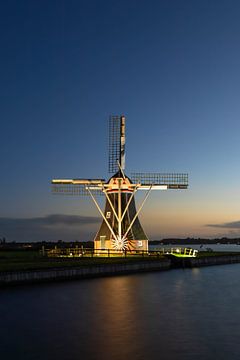 Mill de Helper in Groningen at night by KB Design & Photography (Karen Brouwer)