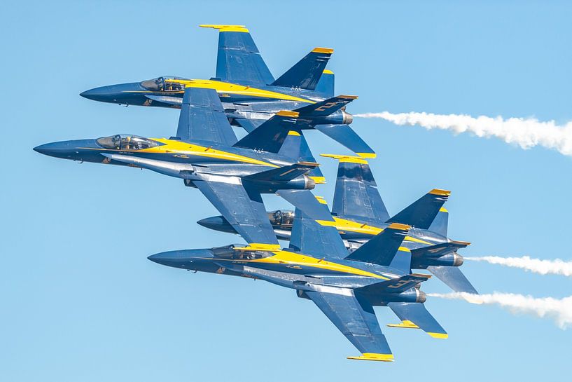 Die Diamond Formation der Blue Angels! von Jaap van den Berg