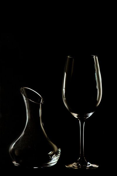 Glas en karaf van Gerhard Albicker