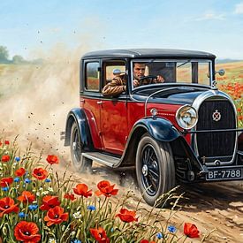 Hotchkiss – une voiture ancienne du début du XXe siècle sur DeVerviersBelgium