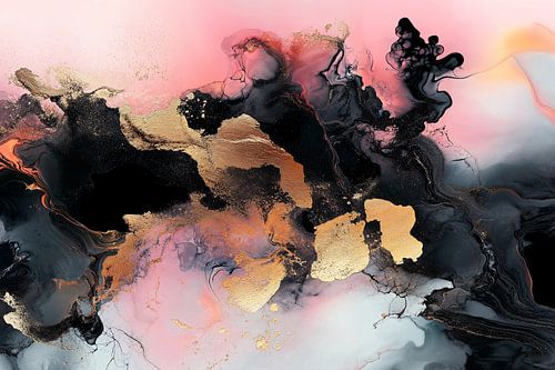 Abstract Alchemy - Obsidian Bloom II