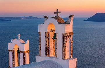 Kirchenglocken auf Santorin, Griechenland