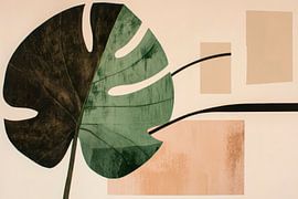 Abstract leaf art by Poster Art Shop