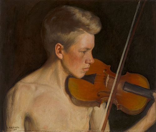 De violist, 1900, Pekka Halonen