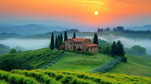 Foggy Morning in Tuscany