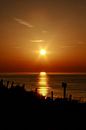 zonsondergang aan het strand van Frank Broenink thumbnail