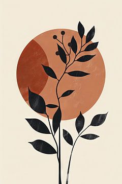 Minimalistische planten van Poster Art Shop