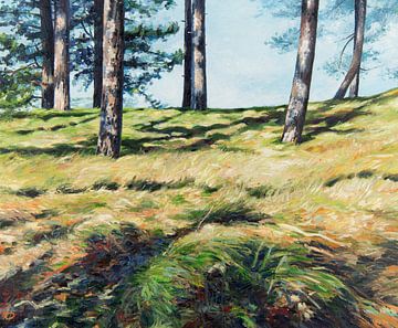 Zwischen zwei Bergen von Rob Donders Beeldende kunst