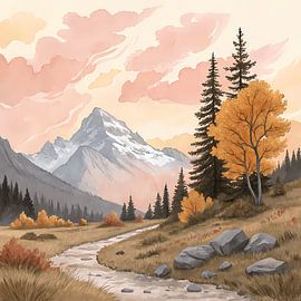 Whispers of Autumn in the Mountains by Artistic