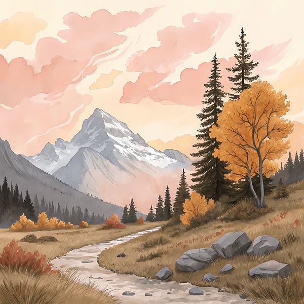 Murmures d'automne dans les montagnes par Artistic