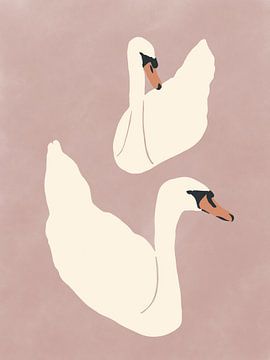 Deux cygnes sur Anna Benge