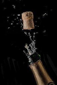 champagnefles met kurk