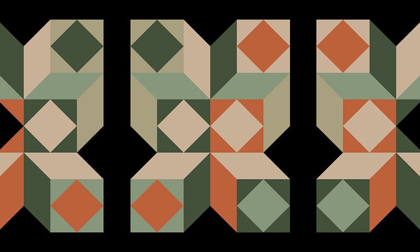 Midcentury Abstract by Mad Dog Art