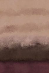 Abstract minimalistisch landschap in paars, bruin, zand. (gezien bij vtwonen)
