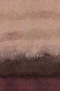 Abstract minimalistisch landschap in paars, bruin, zand. van Dina Dankers thumbnail