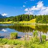 Landschaft mit Schmalensee und Wettergebirge nahe Mittenwald in  von Rico Ködder