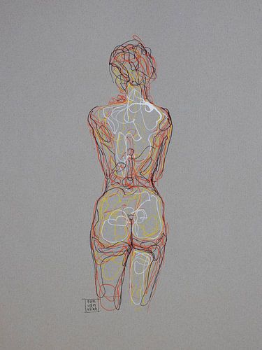 a figure of loose lines