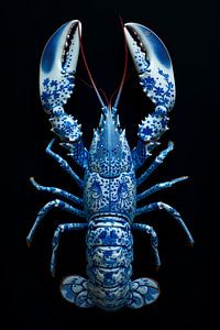 Delfts blauwe lobster van Richard Rijsdijk