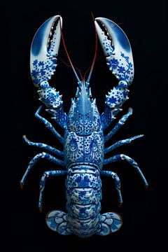 Delft blue lobster by Richard Rijsdijk