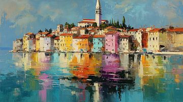 Rovinj Kroatien abstraktes Panorama