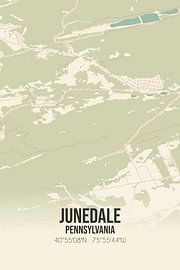 Vintage map of Junedale (Pennsylvania), USA. by Prints of Place