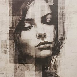 Le visage de la pensée et du temps sur Color Square