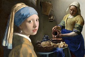 Girl with the Pearl Earring and the Milkmaid