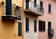 Farbenfrohe Häuser in der Toskana von Bianca ter Riet Miniaturansicht