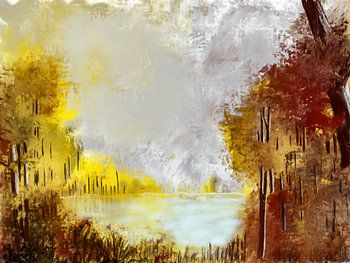 Bergmeer in de herfst