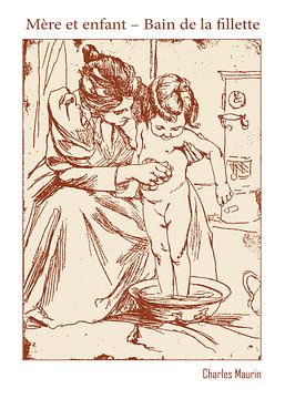 Mère et enfant – Bain de la fillette by DOA Project