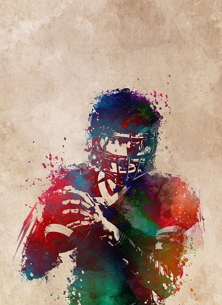 American football player #football #sport by JBJart Justyna Jaszke