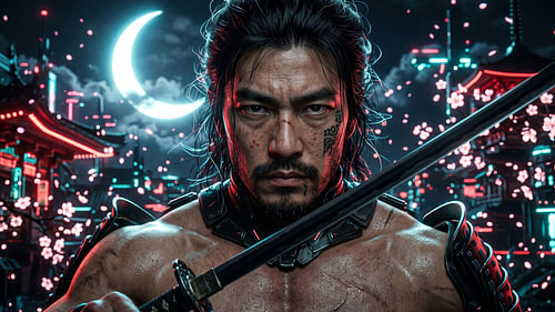 Cyberpunk Samurai Japon