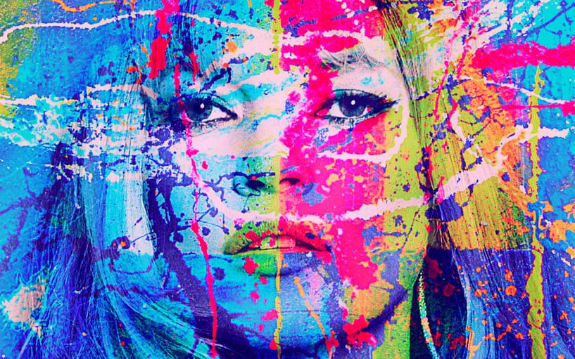 Kate Moss Splash Pop Art PUR par Felix von Altersheim