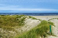Toegang tot het strand op het eiland Baltrum