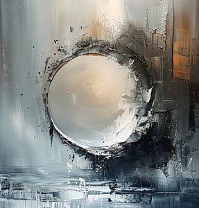 Abstract Winter Schilderij