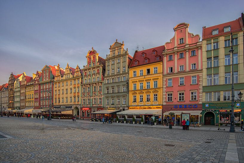 colored houses in Wroclaw. by Robinotof