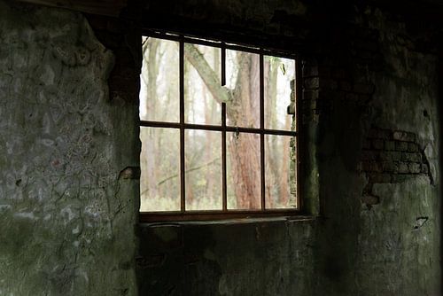 Ruine van oude werkplaats