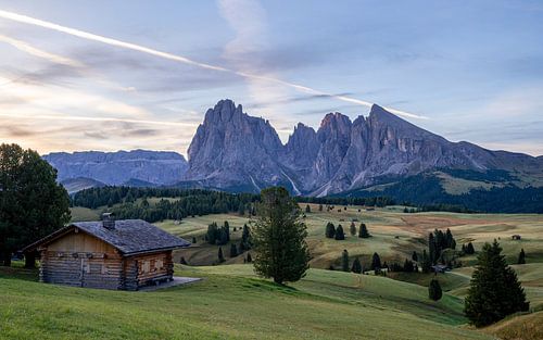 Alpe di Siusi, Zuid-Tirol, Italië