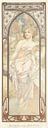 Tijden van de Dag: Ochtend Ontwaken - Art Nouveau Schilderij Mucha Jugendstil van Alphonse Mucha thumbnail