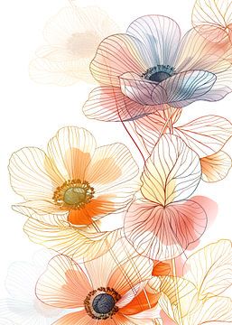 Wilde bloemen Groenblijvende bloemen 29 van JBJart Justyna Jaszke