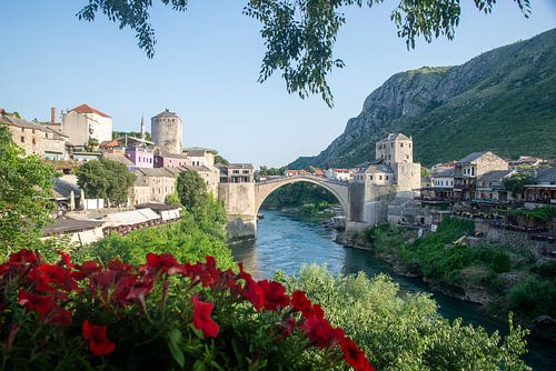 De beroemde Stari Most in Mostar, Bosnie Herzegovina