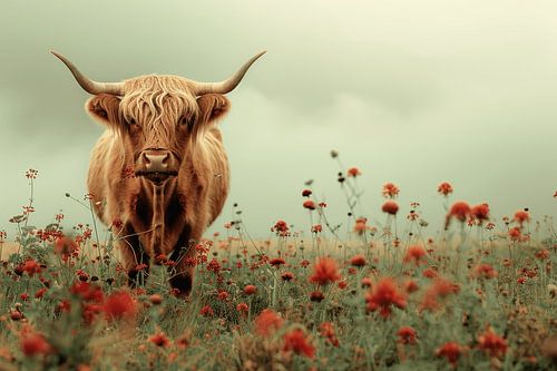 A Scottish Highlander welcomes Spring