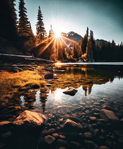 Sonnenuntergang im Herbst