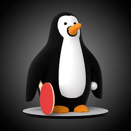 Pingpong Penguin by Jörg Hausmann