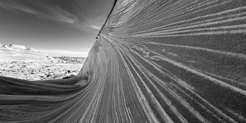 The Wave in zwart-wit van Henk Meijer Photography