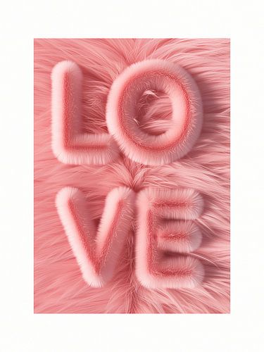 Fluffy liefde - Roze
