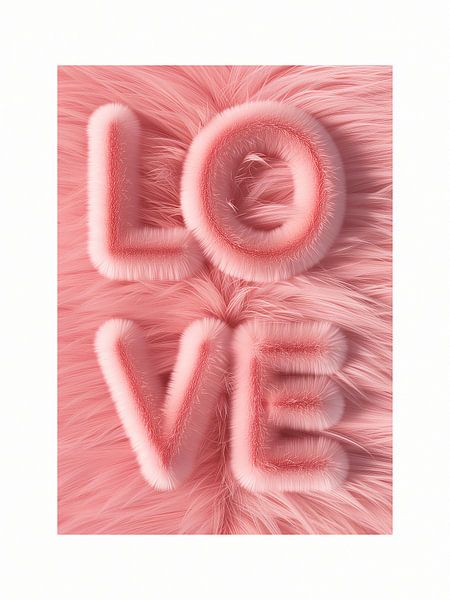 Fluffy love - Pink by Malou Studio